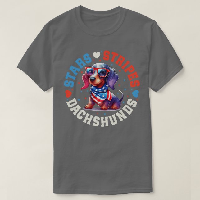 Dachshund Dog T-Shirt (Design Front)