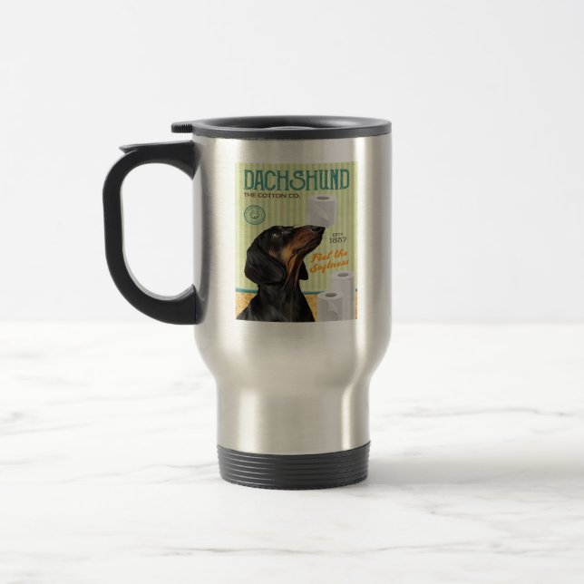 Dachshund Dog Travel Mug (Left)