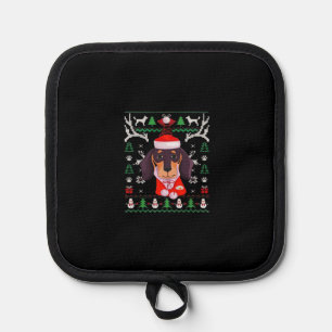 Dachshund Dog Ugly Christmas Classic T-Shirt Pot Holder