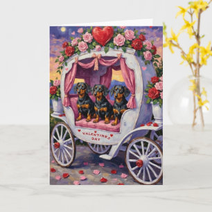 Dachshund Dog Valentine's Day Card