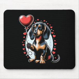 Dachshund Dog Valentine's Day Dog Owner Valentine Mouse Pad