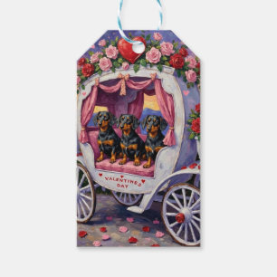 Dachshund Dog Valentine's Day Gift Tags