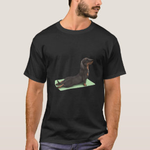 Dachshund Dog Yoga Pose Meditation Zen Workout Exe T-Shirt