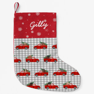 Dachshund Dogs Christmas custom pet name Small Christmas Stocking