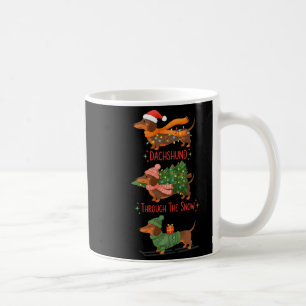 Dachshund Dogs Christmas Sweater Dachshund Through Coffee Mug