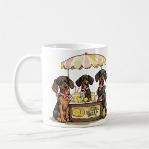 Dachshund Dogs Lemonade Stand Coffee Mug