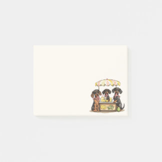 Dachshund Dogs Lemonade Stand Post-it Notes