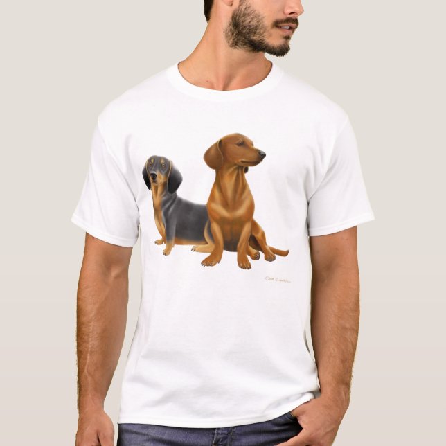 Dachshund Dogs T-Shirt (Front)