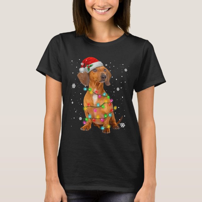 Dachshund Dogs Tree Christmas Sweater Xmas  For Pe (Front)
