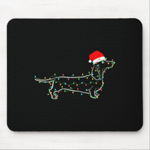 Dachshund Dogs Tree Christmas Sweater Xmas For Pet Mouse Pad