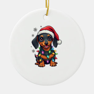 Dachshund Dogs Tree Christmas Sweater Xmas Gifts F Ceramic Tree Decoration