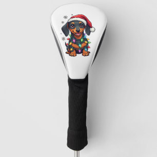 Dachshund Dogs Tree Christmas Sweater Xmas Gifts F Golf Head Cover
