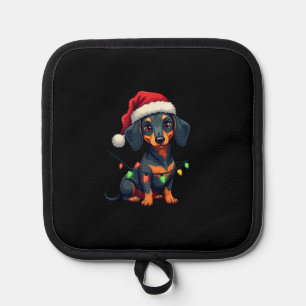 Dachshund Dogs Tree Christmas Sweater Xmas Gifts F Pot Holder