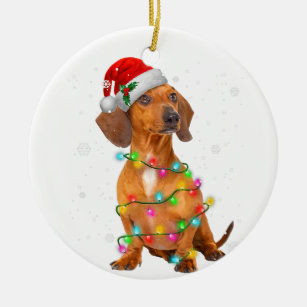 Dachshund Dogs Tree Christmas Sweater Xmas Gifts P Ceramic Tree Decoration