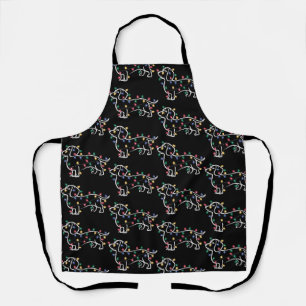 Dachshund Dogs Tree Christmas Xmas Pet Dog Apron