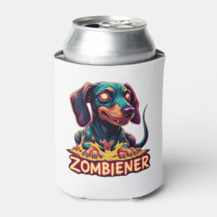 Dachshund Doxie Wiener Sausage Zombie Dog Hallowee Can Cooler