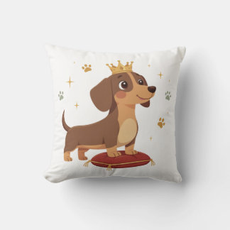Dachshund Duke Throw Pillow Sausage Dog Lover Gift
