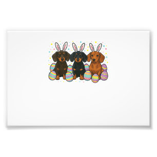 Dachshund Easter T-Shirt Photo Print