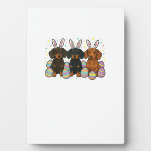 Dachshund Easter T-Shirt Plaque