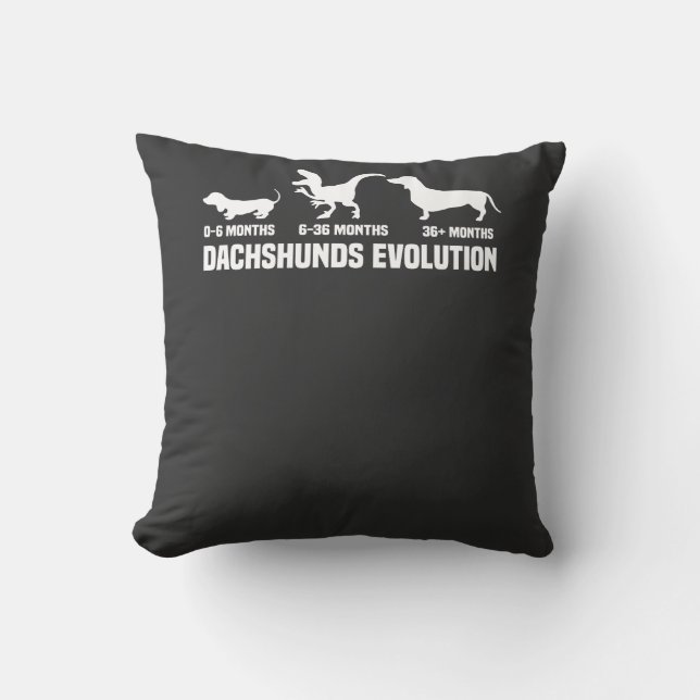 Dachshund Evolutions Cushion (Front)