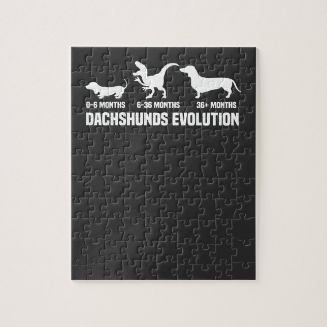 Dachshund Evolutions Jigsaw Puzzle (Vertical)