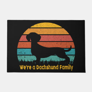 Dachshund Family Door Mat