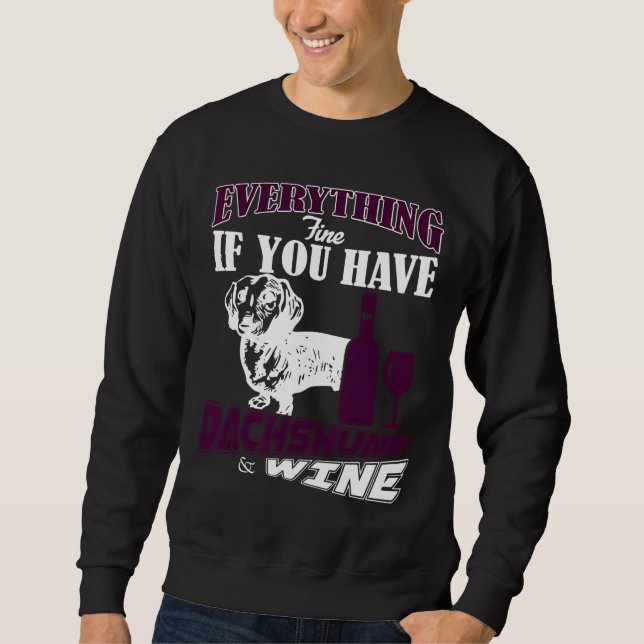 Dachshund Fine Sweatshirt (Front)