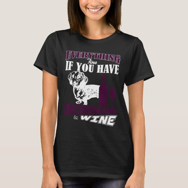 Dachshund Fine T-Shirt (Front)