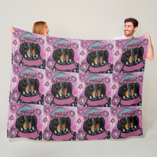 DACHSHUND  FLEECE BLANKET