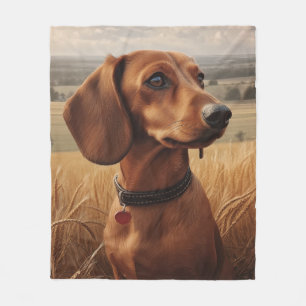 Dachshund Fleece Blanket