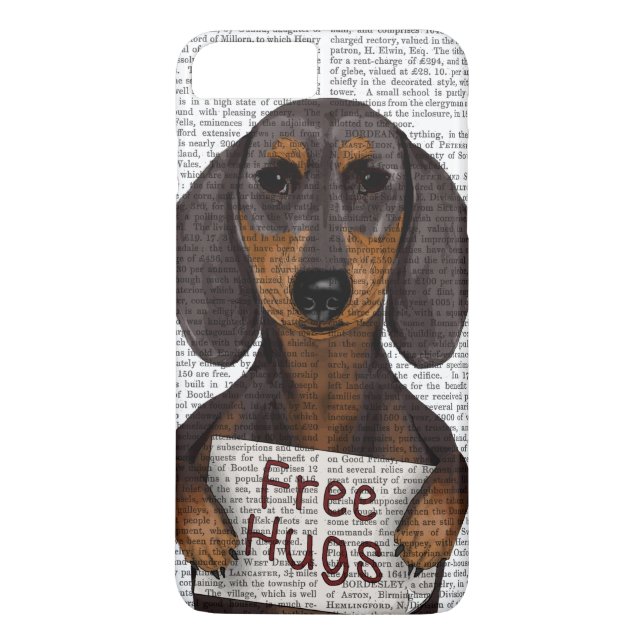 Dachshund Free Hugs Case-Mate iPhone Case (Back)