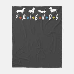 Dachshund Friends Fleece Blanket
