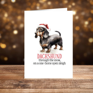 Dachshund funny Christmas Happy Holidays Holiday Card