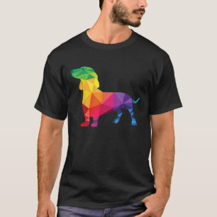 Dachshund Gay Pride LGBT Rainbow Flag Gifts Dog Lo T-Shirt