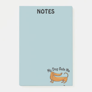 Dachshund Gets Me  Post-it® Notes 4 x 6