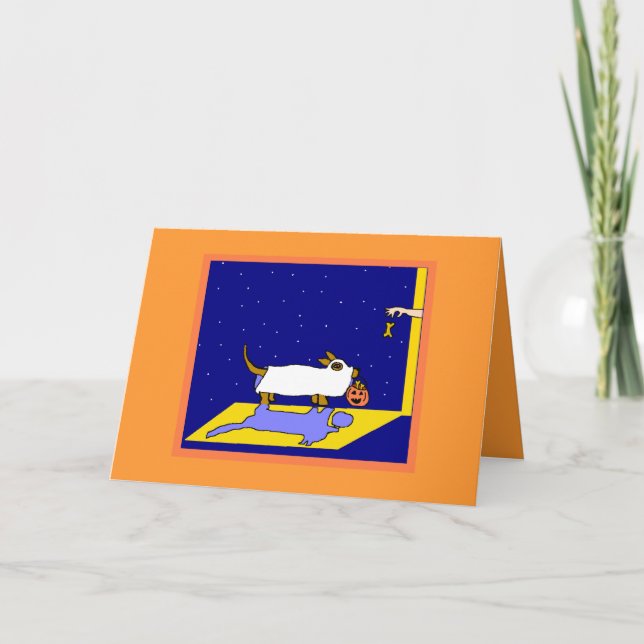 DACHSHUND GHOST CARD (Front)