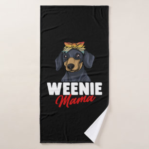 Dachshund Gift Dixie Wiener Doxie Dackel  Bath Towel