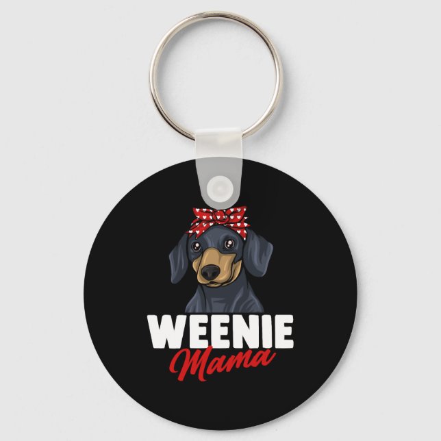 Dachshund Gift Dixie Wiener Doxie Dackel     Key Ring (Front)
