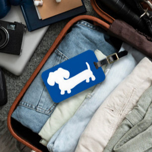 Dachshund Gift Doxie Dads   Wiener Dog Moms Travel Luggage Tag