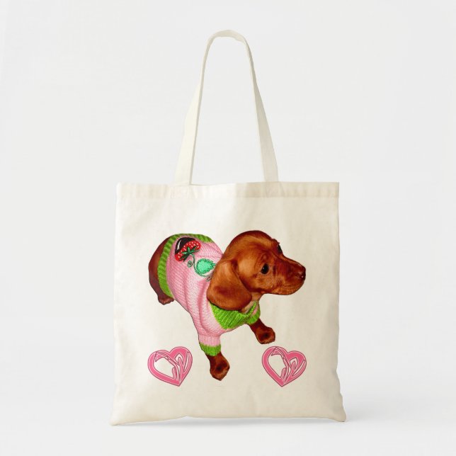 Dachshund Gift for Dachshund Lovers Custom Tote (Front)