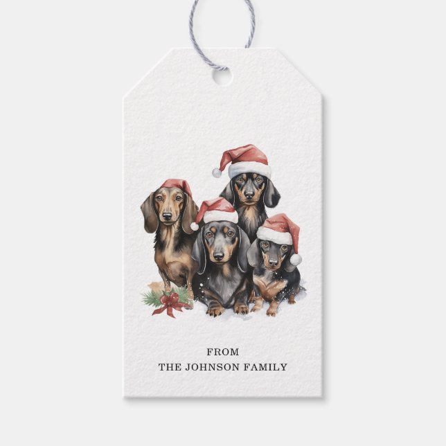 Dachshund Gift Tags (Front)