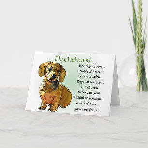Dachshund Gifts Card
