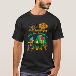 DACHSHUND GIFTS FUNNY WIENER DOG CUTE PET CAMPING T-Shirt