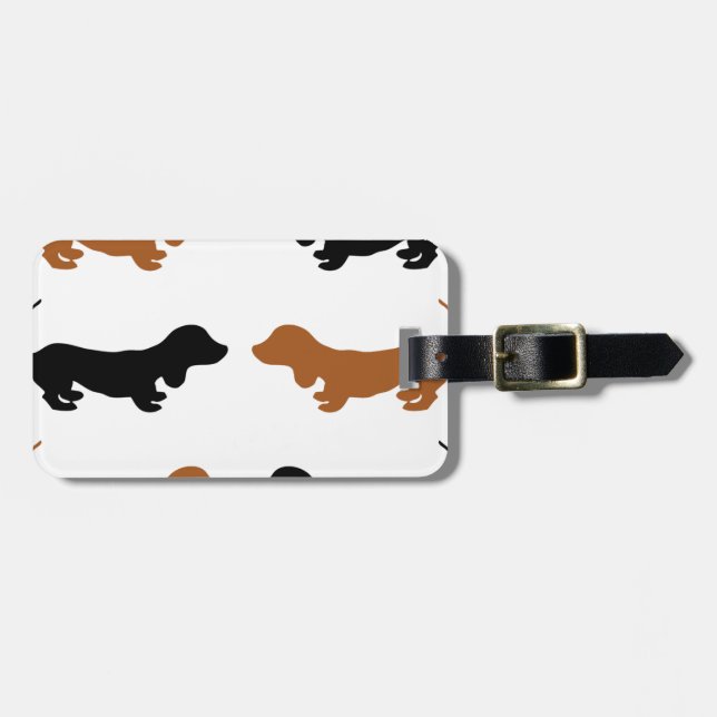 Dachshund Gifts Luggage Tag (Front Horizontal)