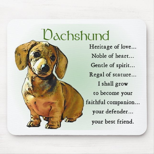 Dachshund Gifts Mouse Pad (Front)