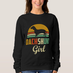 Dachshund Girl Cute Wiener Dog Mum Weiner Sausage Sweatshirt