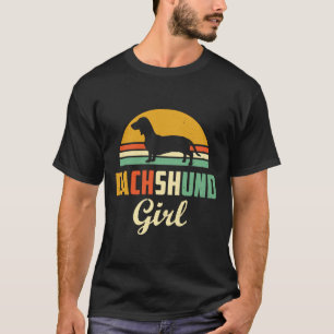 Dachshund Girl Cute Wiener Dog Mum  Weiner Sausage T-Shirt