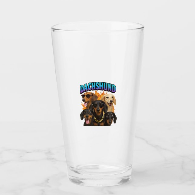 Dachshund Glass (Front)