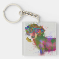 Dachshund & Glasses Rainbow Splash