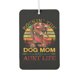 Dachshund Glasses Rockin Dog Mum Gift For Aunt Car Air Freshener